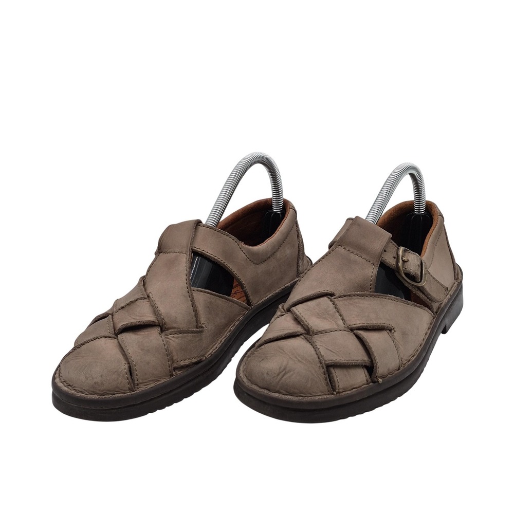 Josef Seibel Shoes Mens Size 39 Brown Leather‎ Fisherman Sandals Airped Comfort